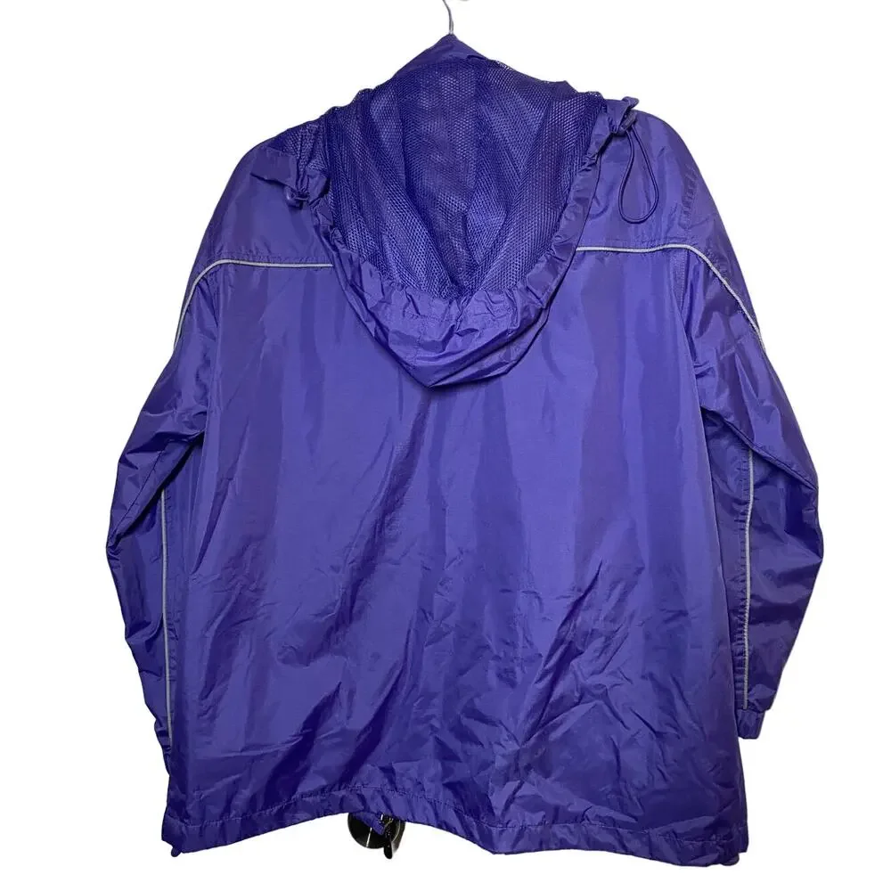 Dimco Apparel Alaska Souvenir Windbreaker Jacket with Hood Purple Small